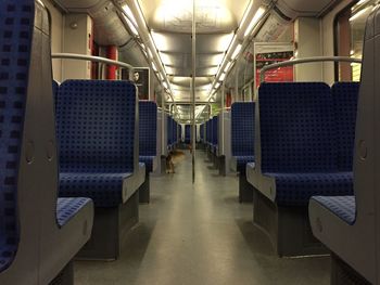 Interior of train