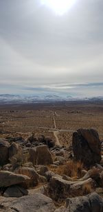 Scenic view of landscape against sky