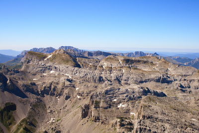 Panoramic view of landscape against clear sky