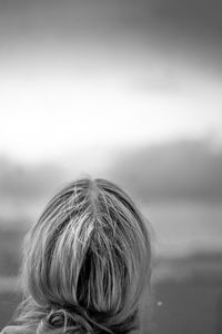 Close-up of man against sky