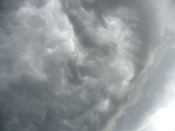 Low angle view of cloudy sky