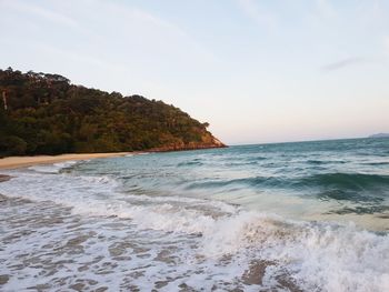 Scenic view of sea against sky