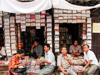 Group of people in restaurant