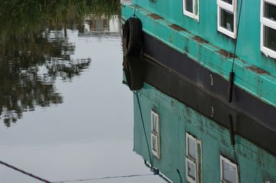 Reflection of building on lake