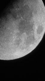 Low angle view of moon at night