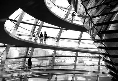 People walking in the reichstag