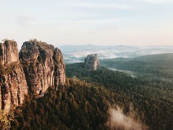 Panoramic view of landscape against sky