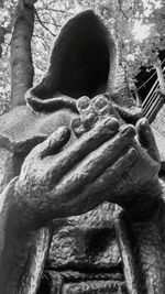 Low angle view of statue
