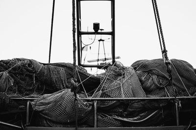 Close-up of fishing net