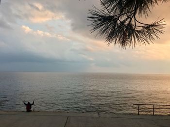 Scenic view of sea against sky