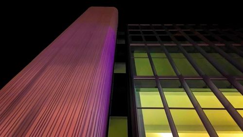 Low angle view of modern bridge against sky