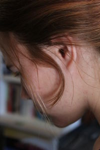 Close-up of young woman