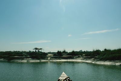 Scenic view of river against sky