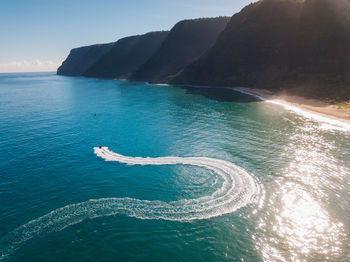 Scenic view of sea against sky