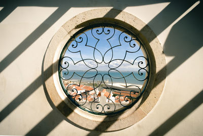 Close-up of window on wall