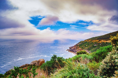 Scenic view of sea against sky