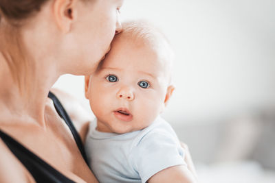 Close-up of cute baby boy