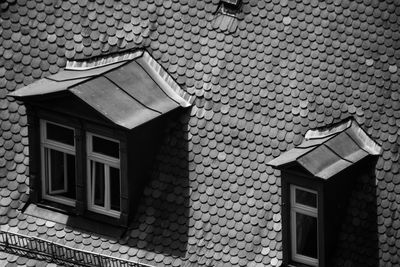 Low angle view of building roof