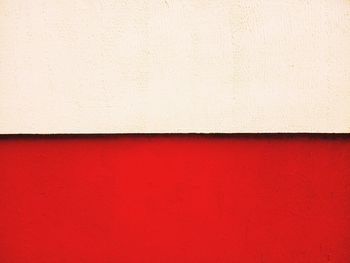 Close-up of red wall