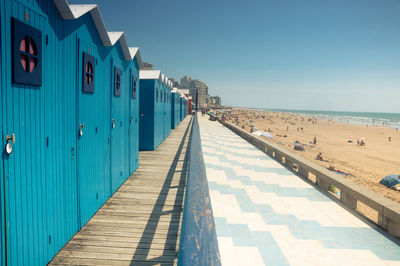 Beach huts in saint-gilles-croix-de-vie in vendée