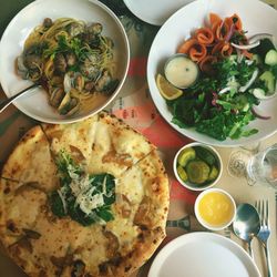 Close-up of food served in plate