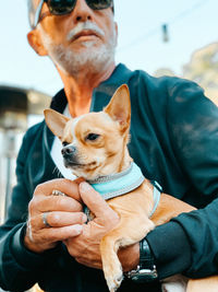 Man with dog