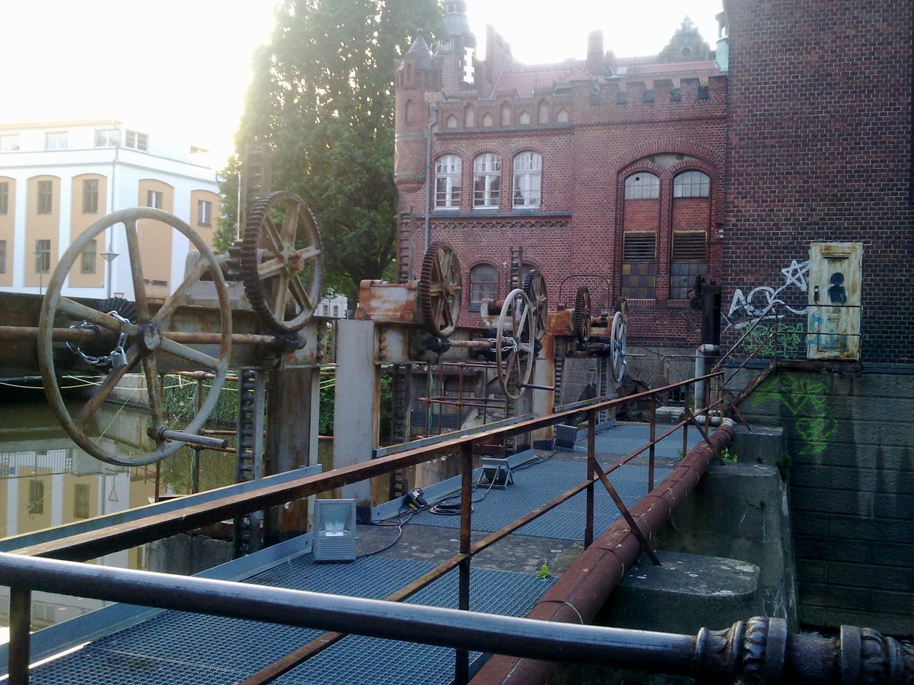 VIEW OF BRIDGE OVER CANAL