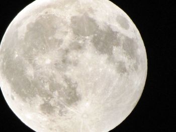 Close-up of moon against black background