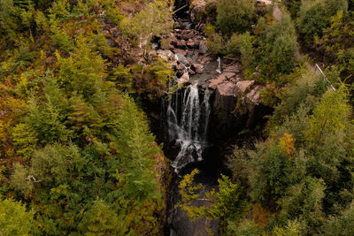 Victoria falls near gairloch. they are located in a national nature reserve