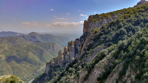 Scenic view of mountain against sky