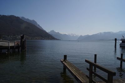 Pier on lake