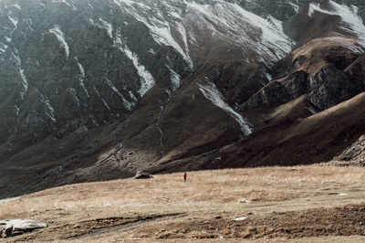 Scenic view of landscape and mountains