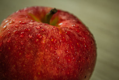 Close-up of wet apple