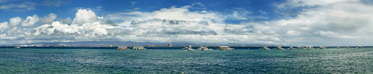 Panoramic view of sea against sky