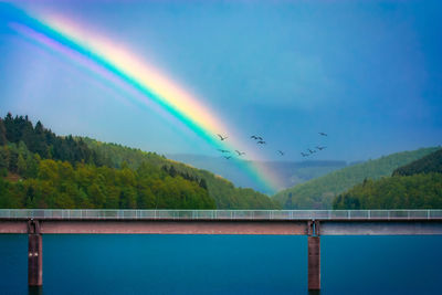 The godly melody of the seven colors of the rainbow and nature. 