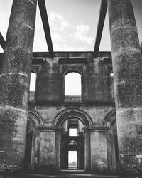 Low angle view of old building