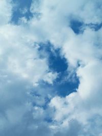 Low angle view of cloudy sky