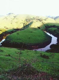 Scenic view of landscape against sky