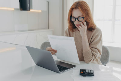 Woman using smart phone