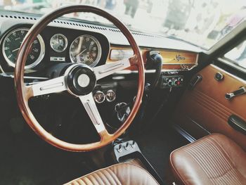 Close-up of vintage car