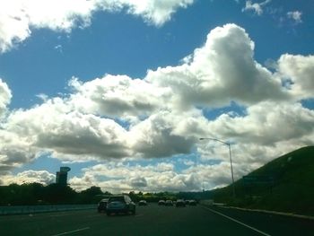 Road passing through landscape