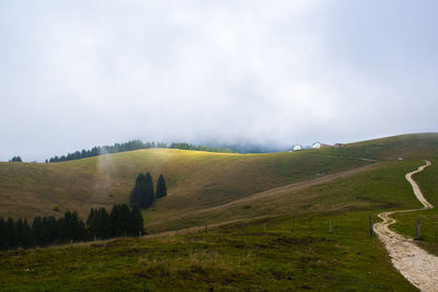 Scenic view of landscape against sky