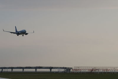 Airplane flying in sky