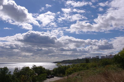 Scenic view of sea against sky