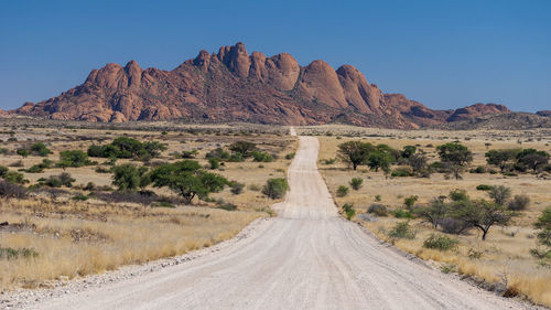 Road passing through a desert
