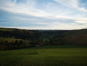 Scenic view of landscape against sky