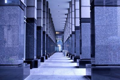 Empty corridor of building