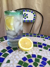 Close-up of drink on table