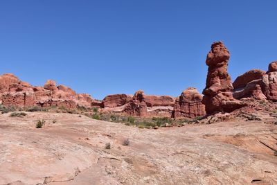 Rock formations in desert