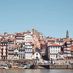 River against townscape